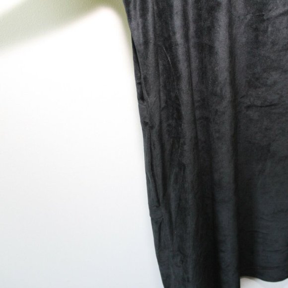 Pure J. Jill Long Sleeve Velvet Velour Dress Black Pockets Plus Size 3X H13093 - Picture 7 of 10